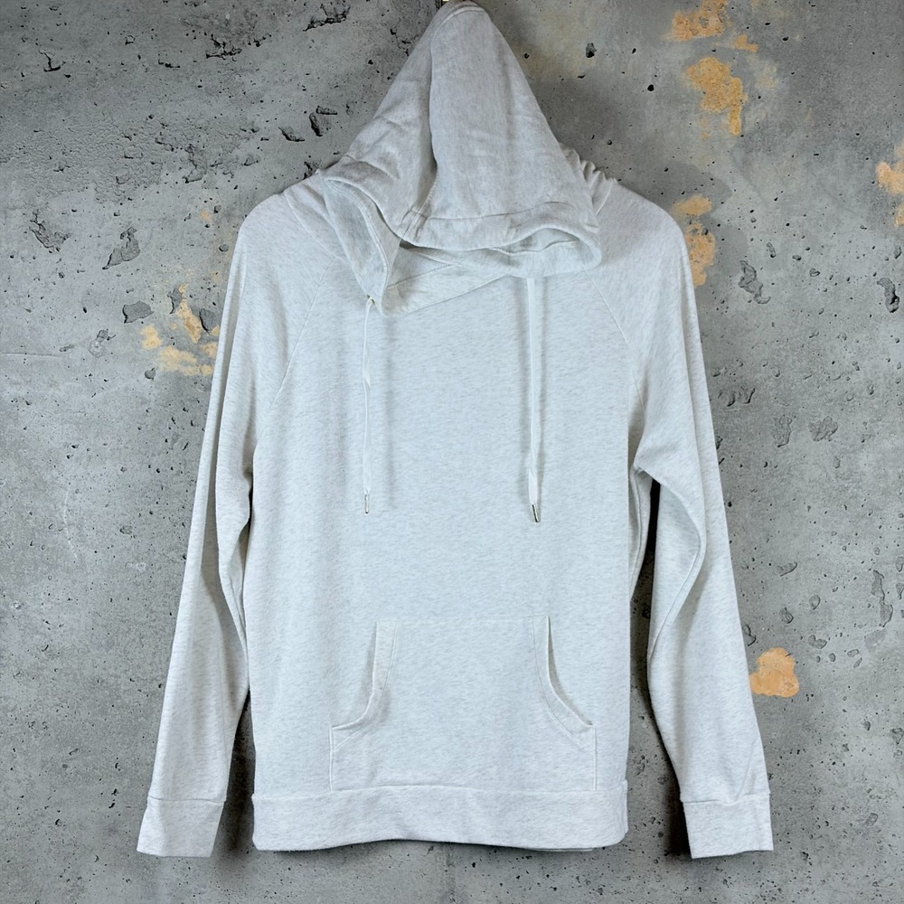 Old Navy Hoodie Womens Small Heather Gray Funnel Neck Pullover 204196-00